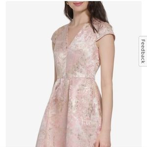 Vince Camuto Jaquard Pink dress
